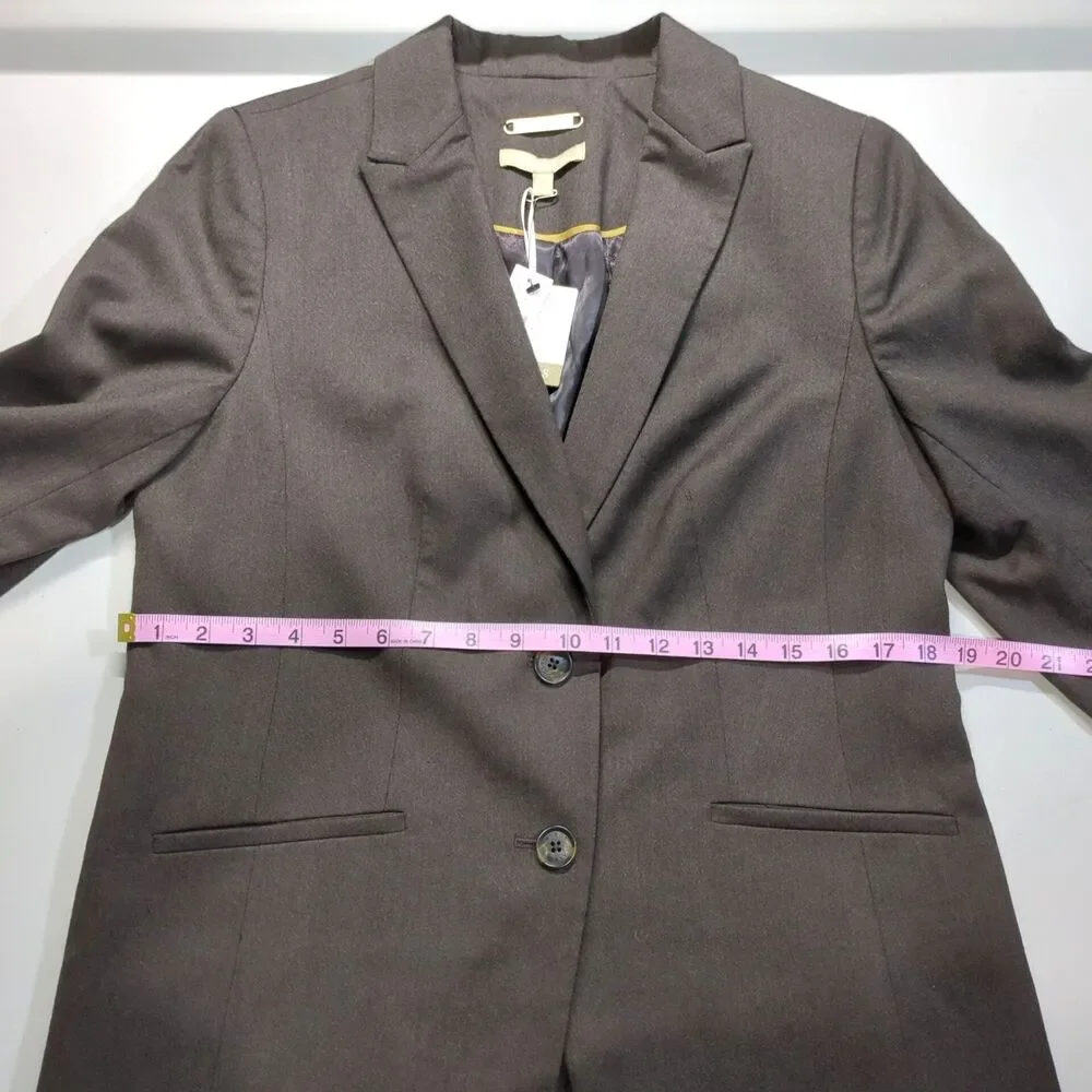 Talbots Blazer Jacket Brown Size 10 NWT Business Officecore